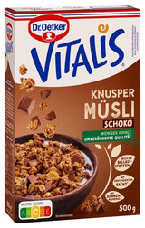Dr. Oetker Vitalis Classic Crispy Muesli: Grootverpakking Krokante Ontbijtmuesli met Rozijnen, 1 Pak, 1,5 kg