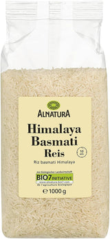 Biologische witte Basmatirijst uit de Himalaya, 1 kg