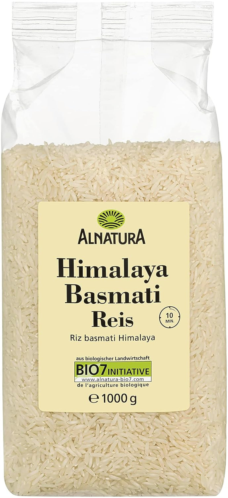Biologische witte Basmatirijst uit de Himalaya, 1 kg