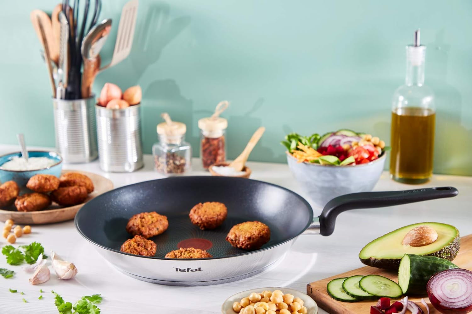 Tefal Hoofdpan 20 cm, RVS Met antiaanbaklaag Naty Shop Potten en Pannen