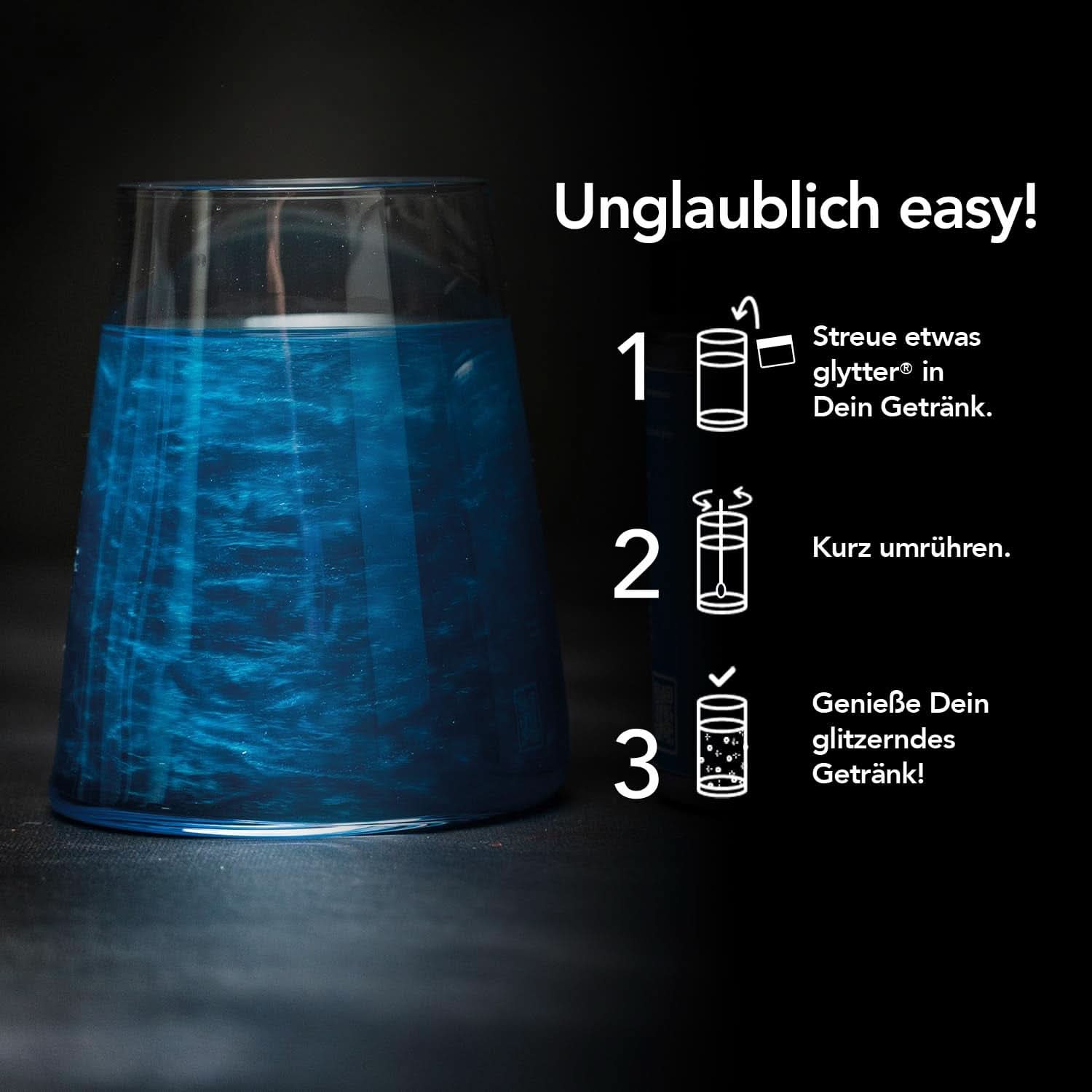 Eetbare glitters voor drankjes en vloeistoffen, 10 gram Naty Shop