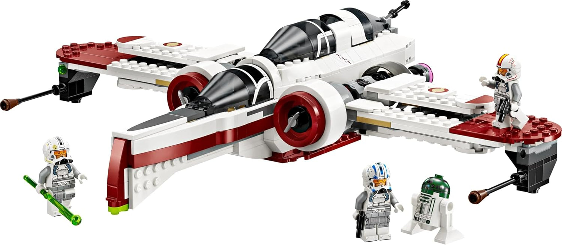 LEGO Star Wars 75402 ARC-170 Starfighter speelgoed met 4 minifiguren, waaronder Clone Pilot en Droid R4-P44, verzamelobject, cadeau voor Revenge of the Sith-fans en jongens en meisjes vanaf 9 jaar Bouwsets Beuche in LEGO-Store