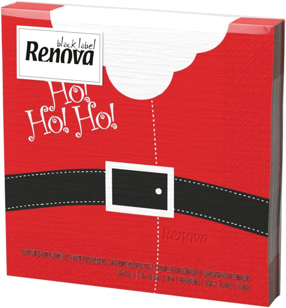Renova Papieren Servetten, Kerstmis, 20 stuks, 110 gr