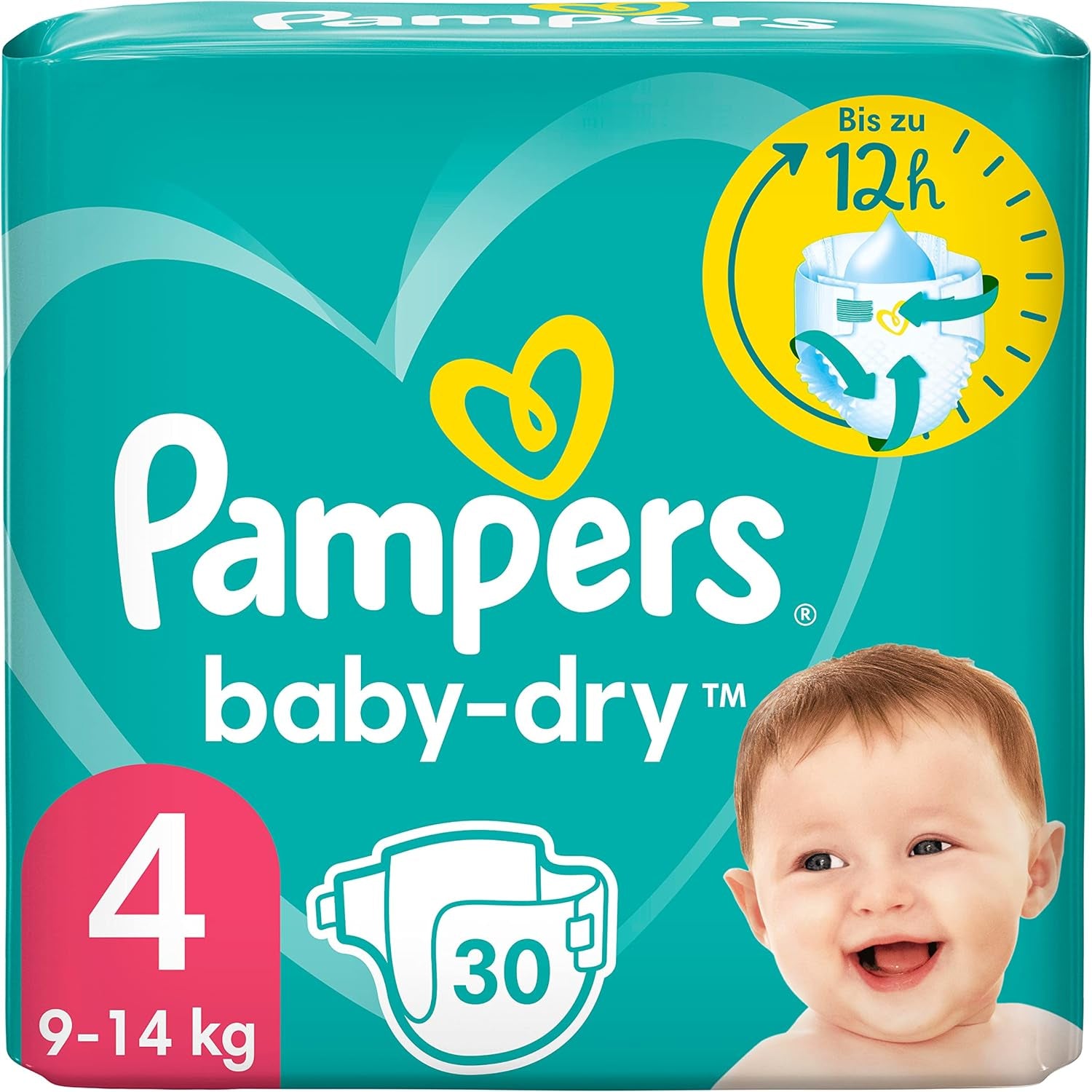 Pampers (oude versie), slipje, maat 4, 9 kg-15 kg, pakket van drie (1 x 88 luiers)