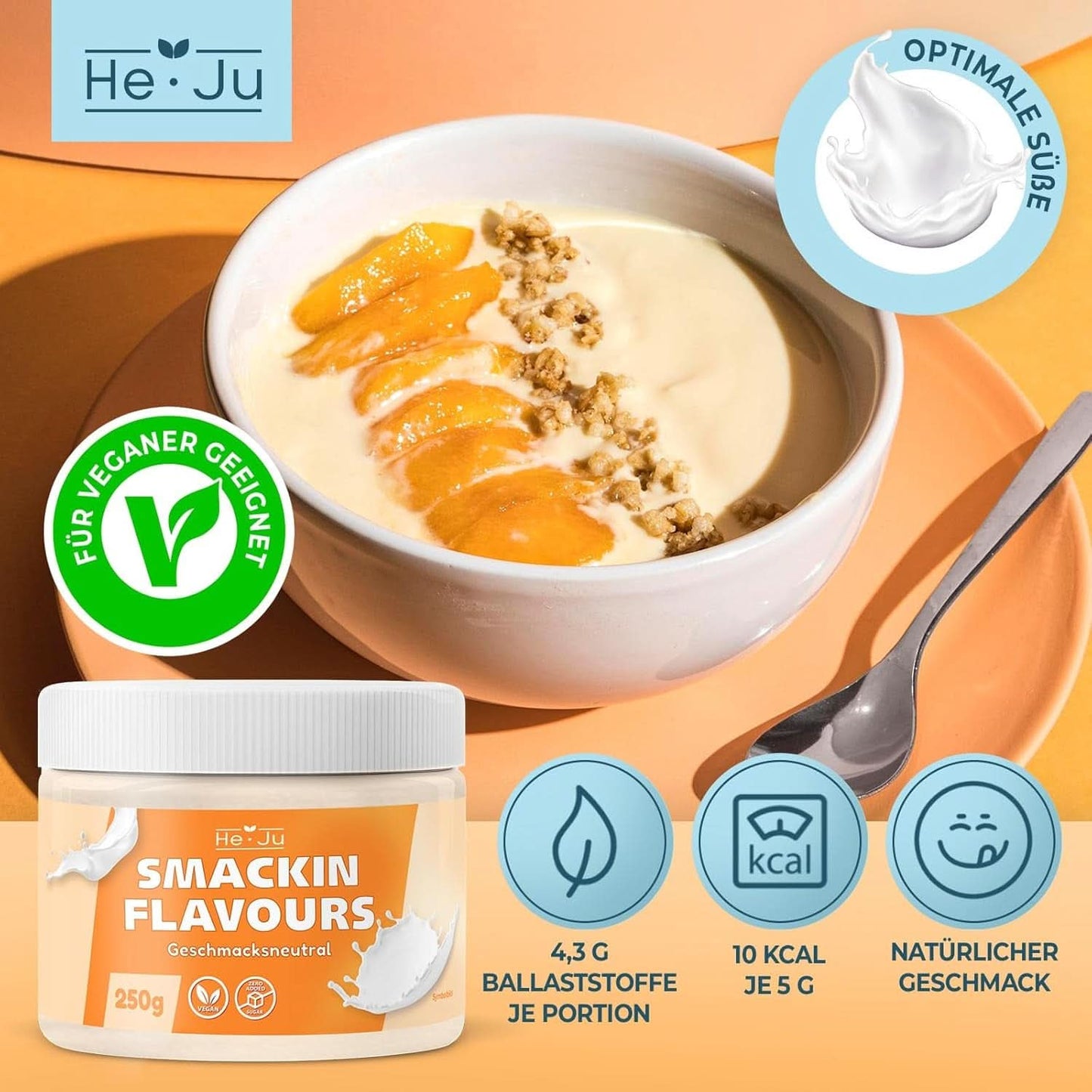 He-Ju, Poeder met neutrale smaak, 250 gram Aromas Naty Shop