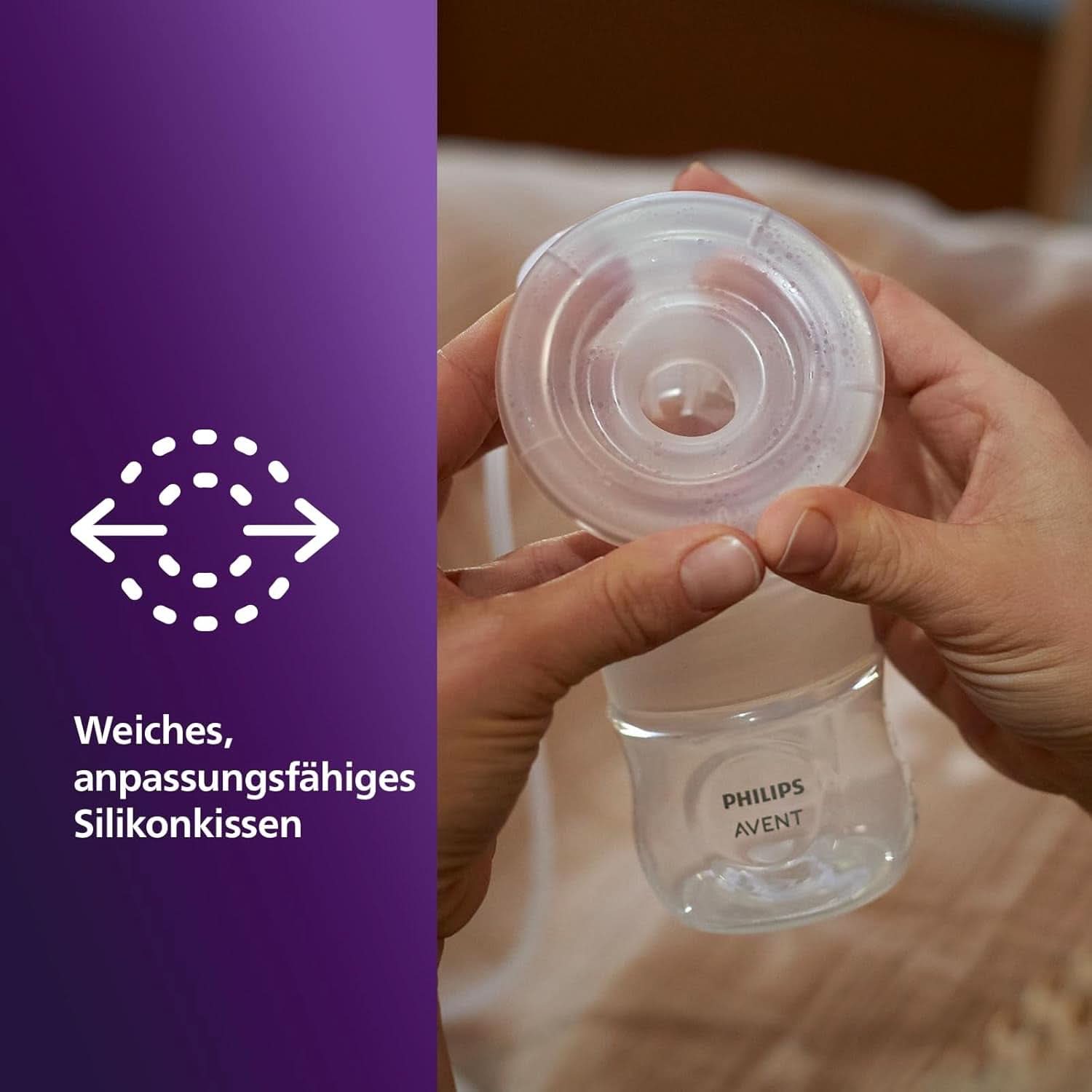 Elektronische Philips Avent Einzelmilchpomp Premium - Mit Natural Motion Technologie, Wiederaufladbarem Akku, Timer-Anzeige (Modell SCF396/31) Accessoires Voeding en borstvoeding Bebe Naty Shop