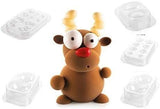 SILIKOMART Kit Rudolf Formen voor chocolade, Kerstmis, 5 stuks Keuken Naty Shop
