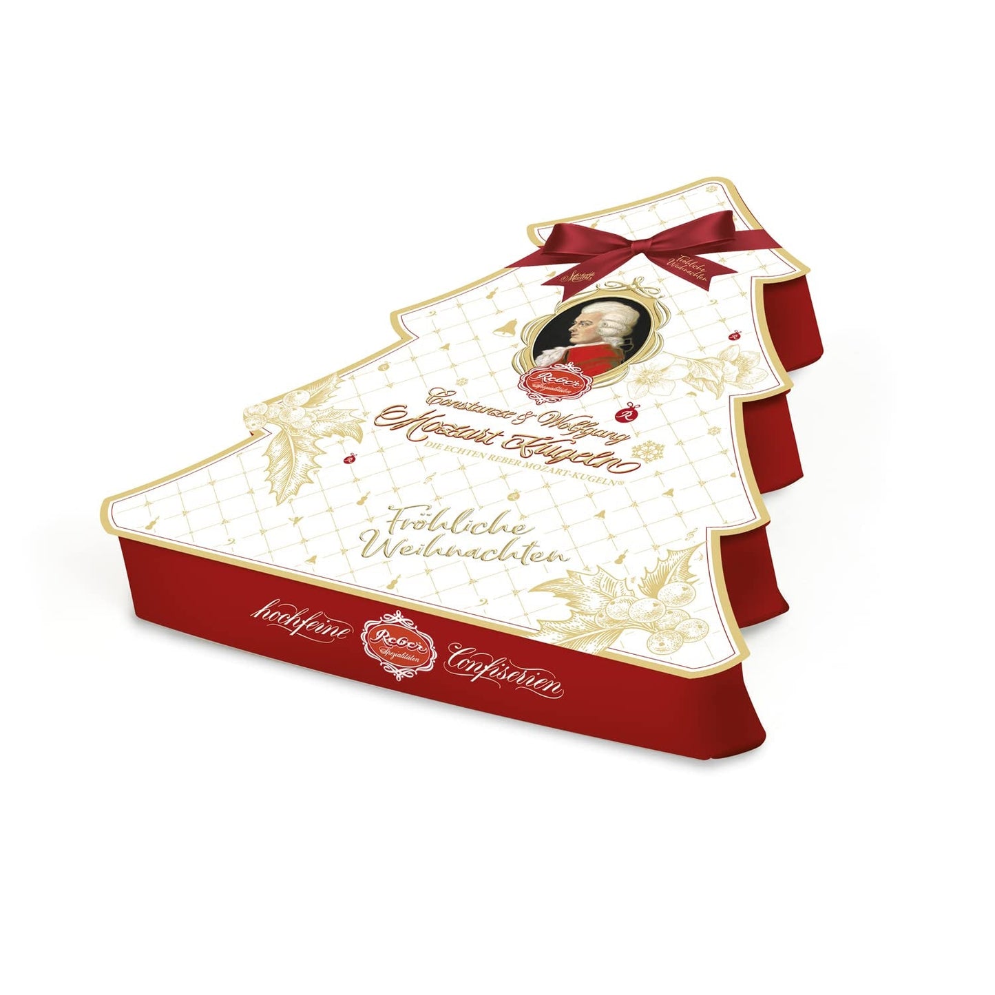 Reber Mozart-balletjes met pure chocolade, verpakking van 6 met marsepein en nougat, veganistisch - 1 x 120 g