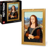 LEGO Art Mona Lisa, set voor volwassenen, Leonardo Da Vinci schilderij om op te hangen, creatieve activiteit voor mannen en vrouwen, cadeau voor kunstliefhebbers, Italiaanse renaissancekunst 31213 Bouwsets Bekijk de LEGO-Store standaardtitel
