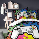 Beddengoed voor jongens, diverse modellen Beddengoed - kinderen Naty Shop Videogames 200X200 cm + 80X80 cm