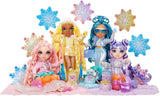 Rainbow High Winter Wonderland - Skyler (blauw) - 28 cm verborgen magische wateraccumulerende sneeuwmodepop met sneeuwpopset, geschikt voor 4-12 jaar oude kinderen en verzamelaars Naty Shop-poppen
