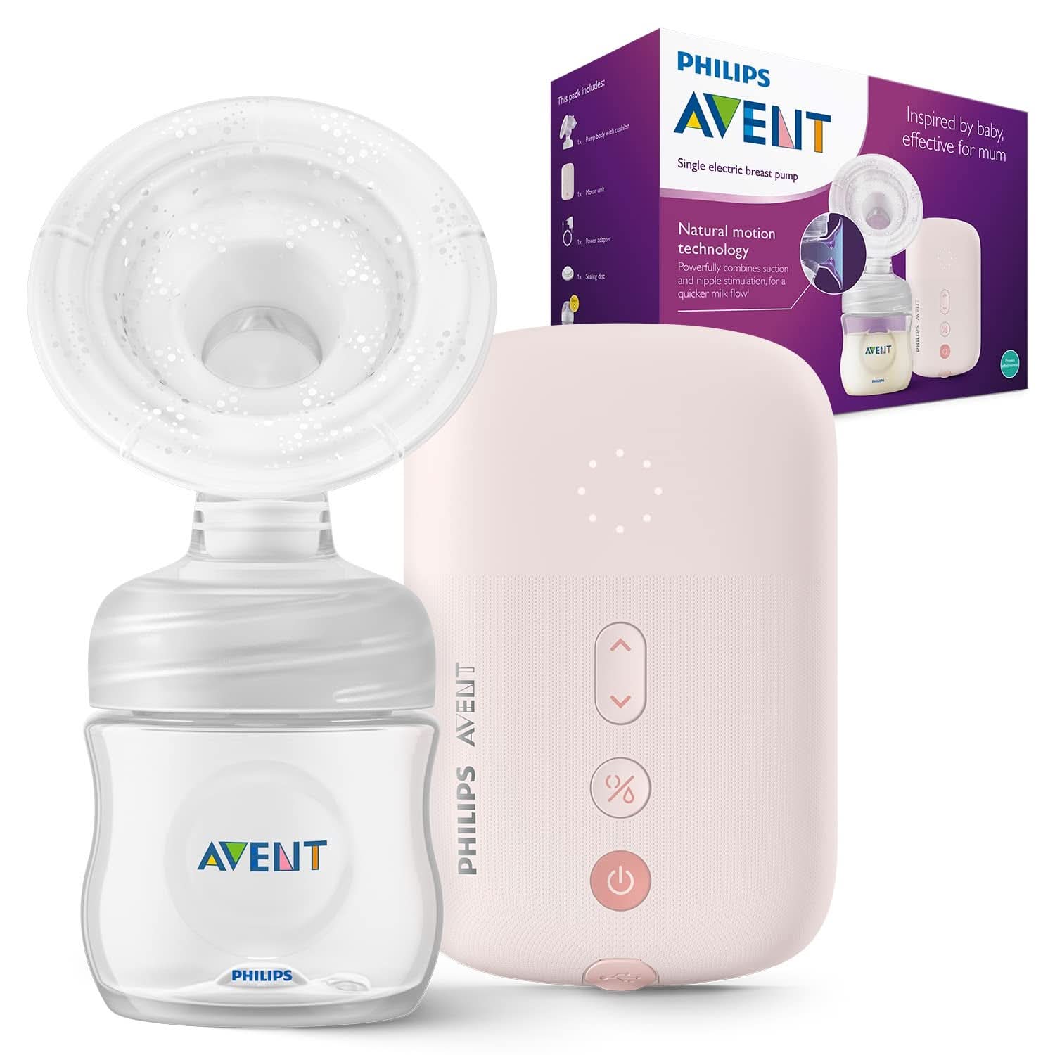 Philips Avent individuele elektronische borstkolf - met Natural Motion-technologie, comfortabel siliconenkussen Accessoires Voeding en borstvoeding Bebe Naty Shop Scf395/11