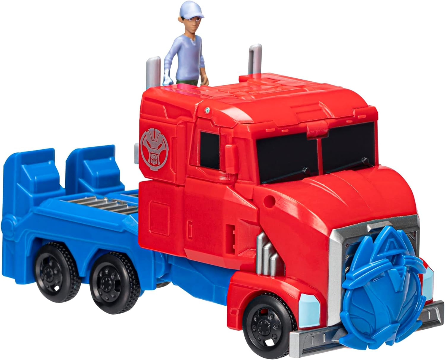 Transformers Earthspark Spin Changer Optimus Prime-figuur (20 cm) met Robby Malto-figuur (5 cm) van 6 actiefiguren Naty Shop