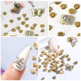 Nail Art Roterende Charme, 20 Stück Spinning Nail Charms Nagel Roterende Lager voor Nail Art Design DIY Crafting Schmuck Zubehör
