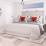 PETTI Artigiani Italiani - Winterdekbed voor tweepersoonsbed, maxi, monochroom, dubbelzijdig, wit, grijs, 100% Made in Italy Dekbedden en dekbedden Naty Shop Grijs Bedmaat 140X200: [Quilt 240 X 260 Cm]
