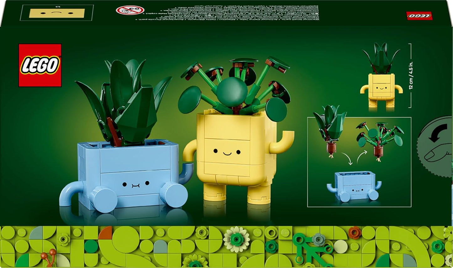 LEGO Botanicals Happy Plants - DIY-set voor kinderen met 2 kunstbloemen en 2 kleurrijke bloempotten met cartoongezichten - Cadeau-idee voor meisjes vanaf 9 jaar - 10349 Besuche bouwsets in LEGO-Store