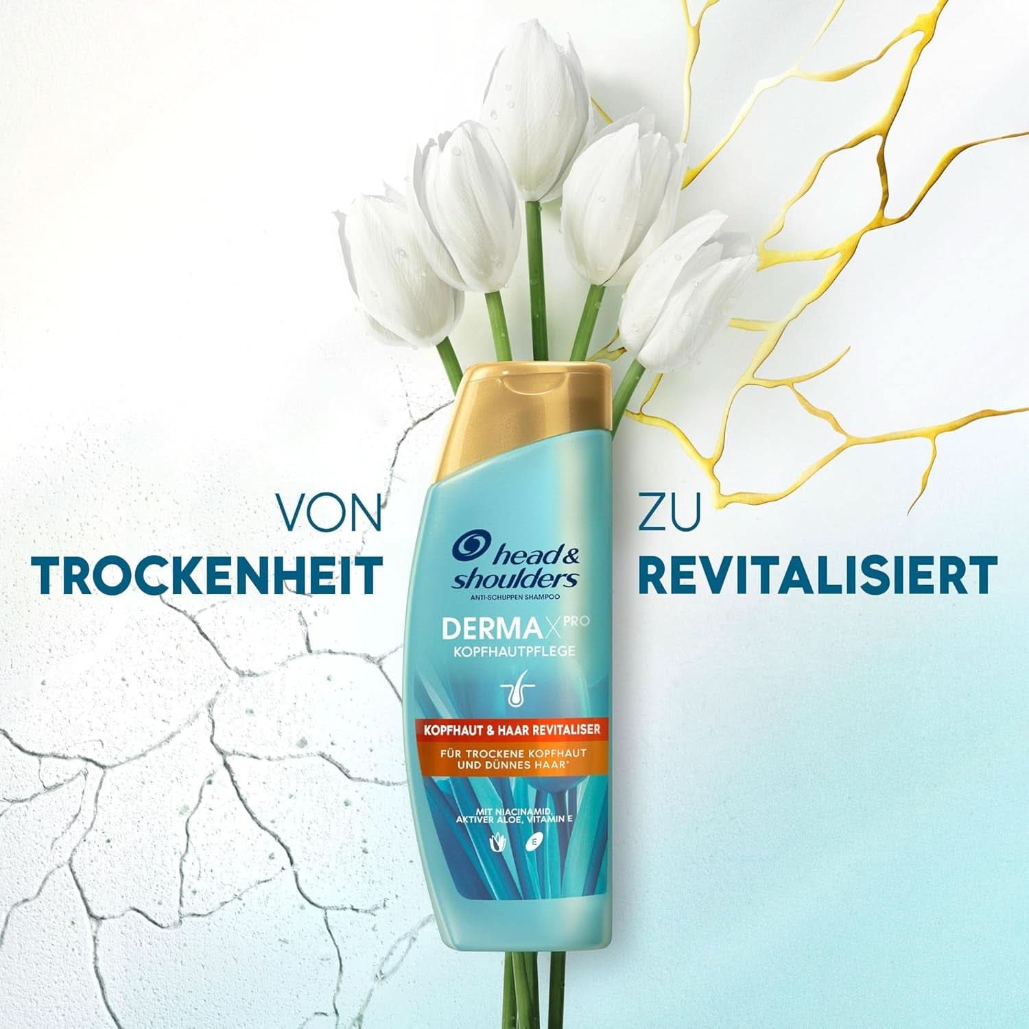Derma X Revitaliserende Shampoo, Hoofd & Schouders, 250 ml Douche en bad Naty Shop