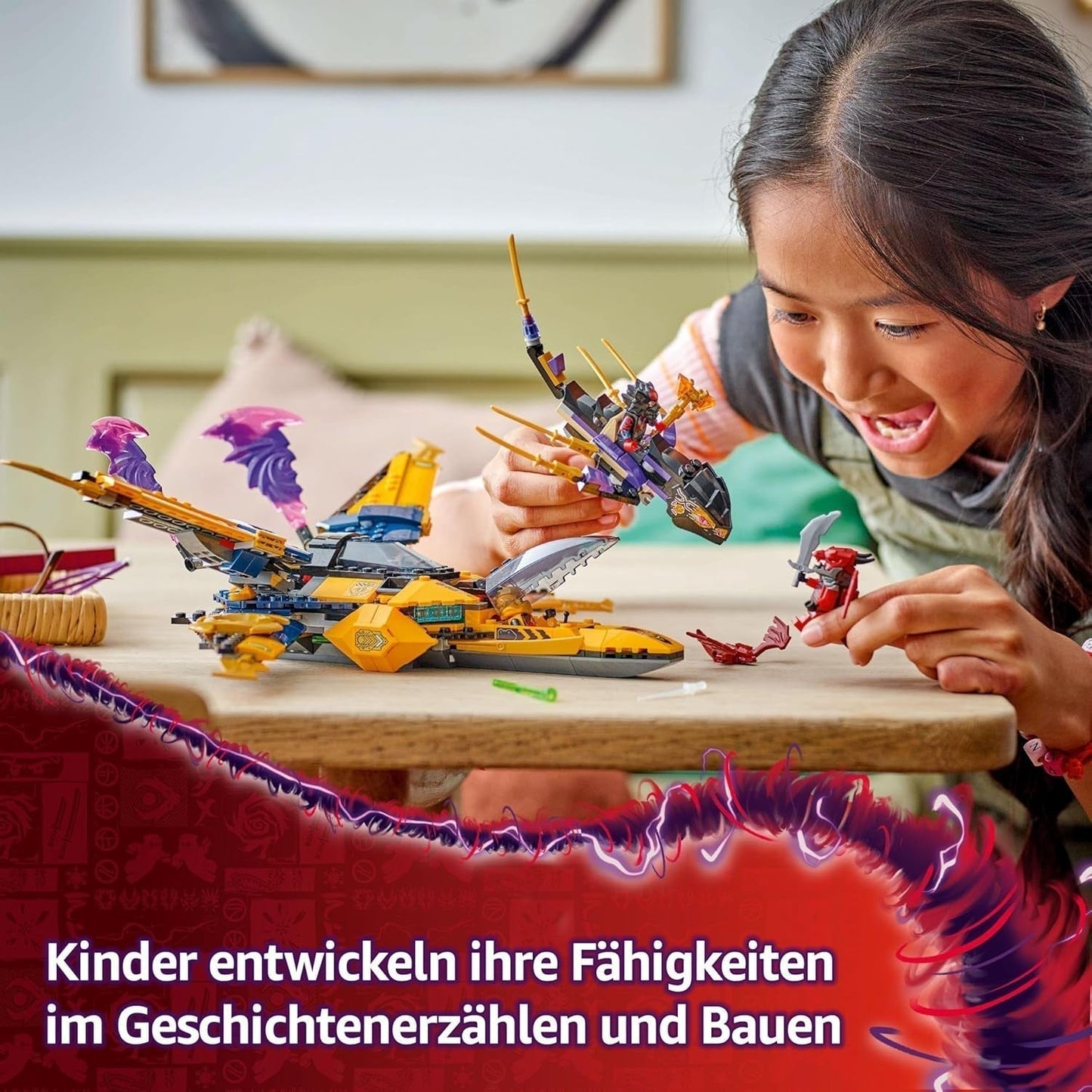 Ras en Arin's LEGO NINJAGO Super Storm Flyer - Speelgoed met drone, schieters, messen en motoren - Incl. 3 Ninja rollenspel-minifiguren - bouwset voor jongens en meisjes vanaf 8 jaar 71833 Bouwsets Besuche in LEGO-Store