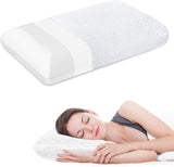 BDTFO Nekpijn Memory Foam Kussen Orthopedisch Cervicaal Contourkussen Neksteun voor rugbuik Zijslaper met wasbare ademende ritssluiting Cervicale orthopedische kussens Naty Shop Witbrood