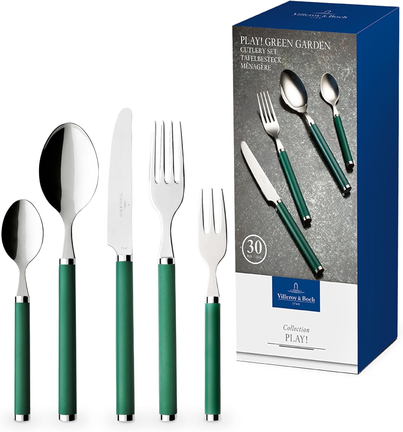 Villeroy & Boch - Bestekset Play! Green Garden, 30 stuks Keuken Naty Shop