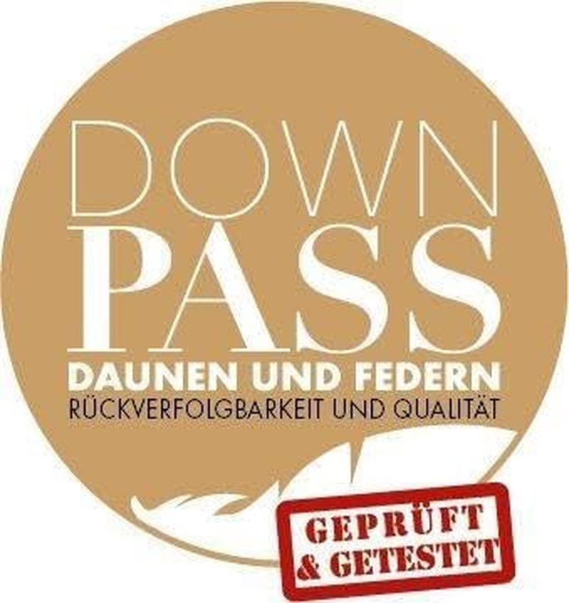 Badenia Trendline Eco warm dekbed met 90% dons en 10% veren klasse I, 135 X 200 cm, wit, Oeko-Tex gecertificeerd, geproduceerd volgens de Duitse kwaliteitsnorm Quilts en quilts Naty Shop