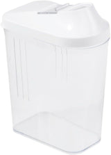 keeper schenkdoos voor droge voorraden, traploos verstelbaar doseerdeksel, kunststof, 500 ml, 8 x 4,5 x 15 cm, Paola, wit Voedselbewaardozen Naty Shop