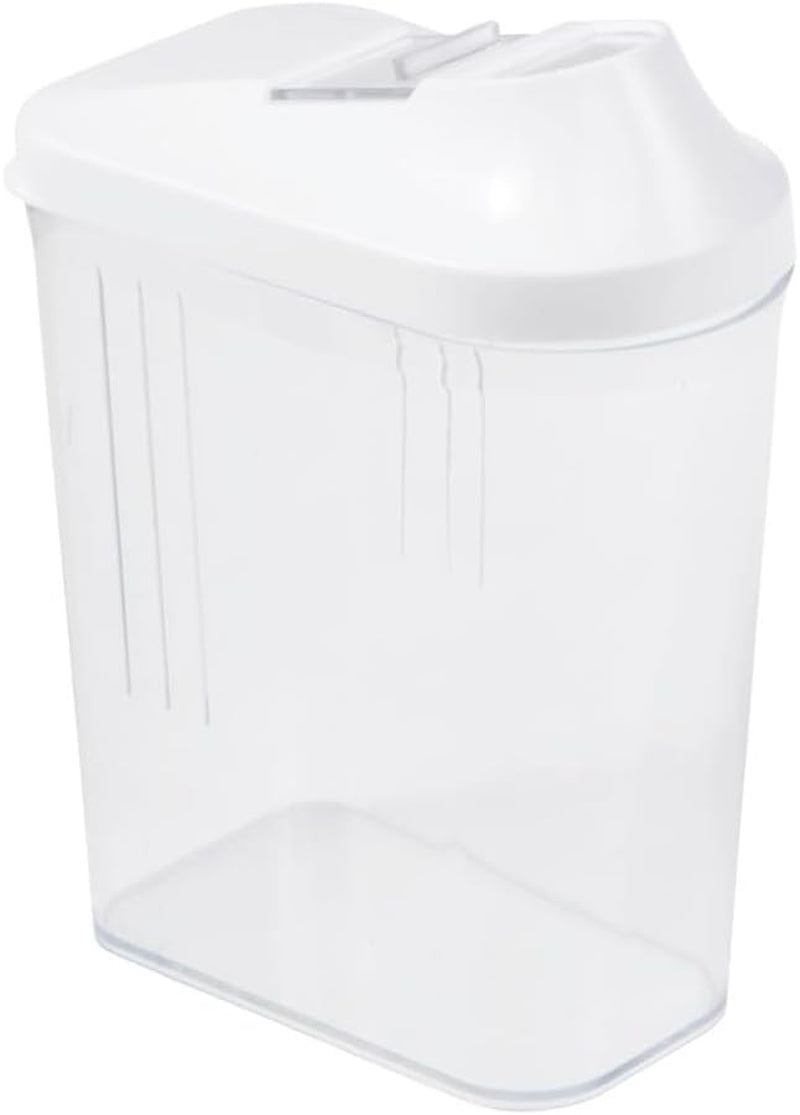 keeper schenkdoos voor droge voorraden, traploos verstelbaar doseerdeksel, kunststof, 500 ml, 8 x 4,5 x 15 cm, Paola, wit Voedselbewaardozen Naty Shop