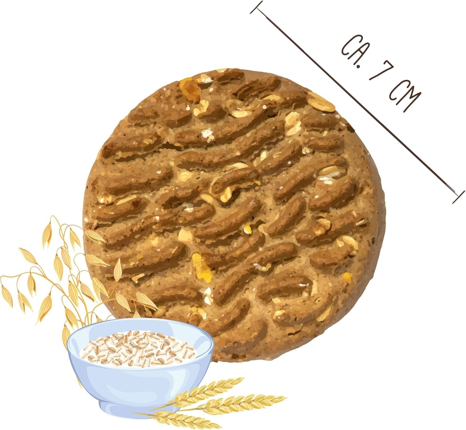 Sammy´S Müslitaler | Knusprig Gebackene Hundesnacks | 5-Korn-Müslitaler voor Deine Große Fellnase (Ab 30 Kg) | 1 kg ontbijtgranen Naty Shop