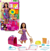 Adoptie Barbie Puppy - Pop en 2 puppy's, met adoptiecertificaten, kleurwisseleffect, kooi en accessoires, voor kinderen van 3 jaar en ouder, HKD 86