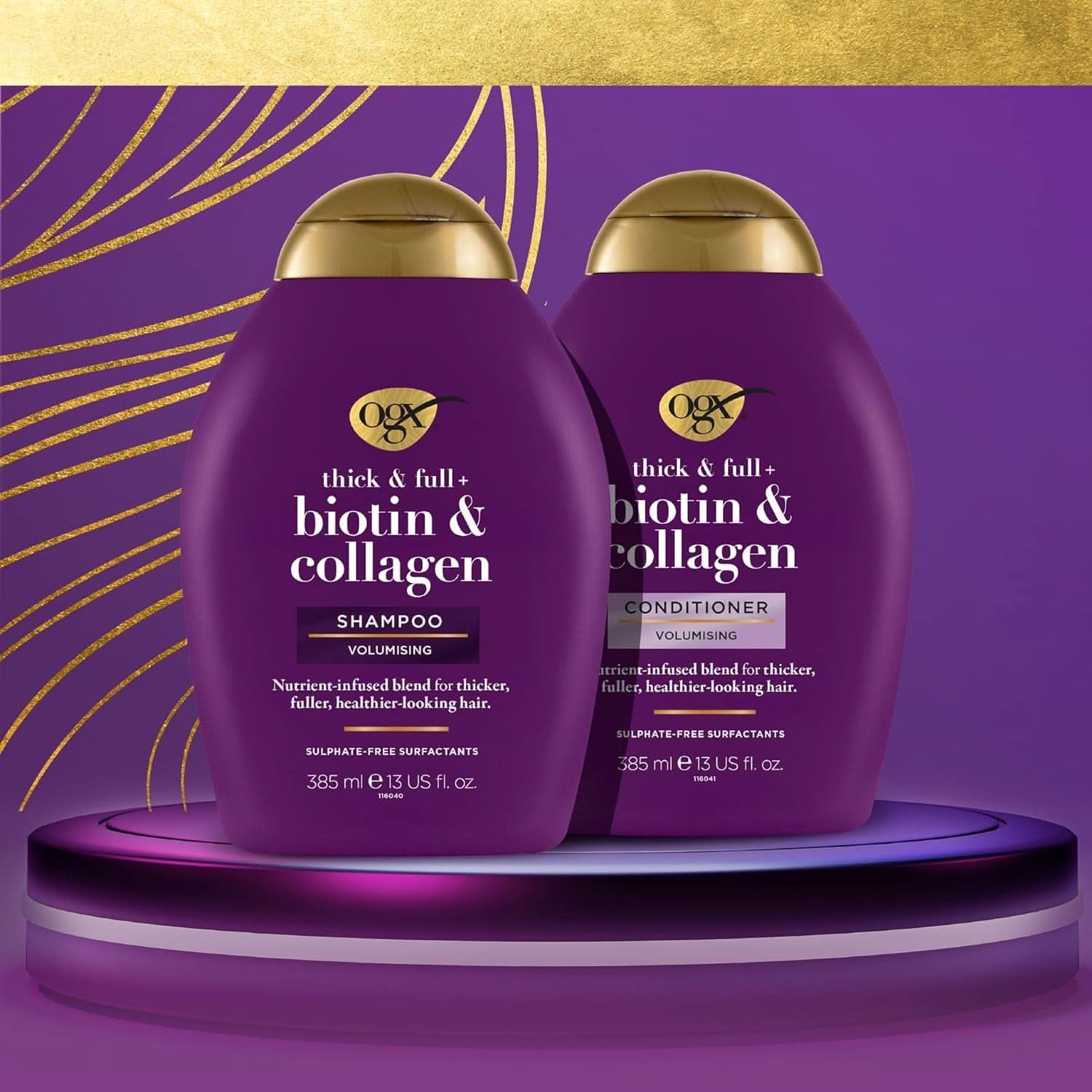 OGX Biotine- en collageenshampoo, 385 ml Douche en bad Naty Shop
