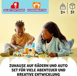 LEGO 10986 DUPLO Thuis op wielen, speelgoedauto met grote stenen, figuren en speelgoedauto voor jongens en meisjes vanaf 2 jaar, ontwikkelt de fijne motoriek Bouwsets Besuche den LEGO-Store