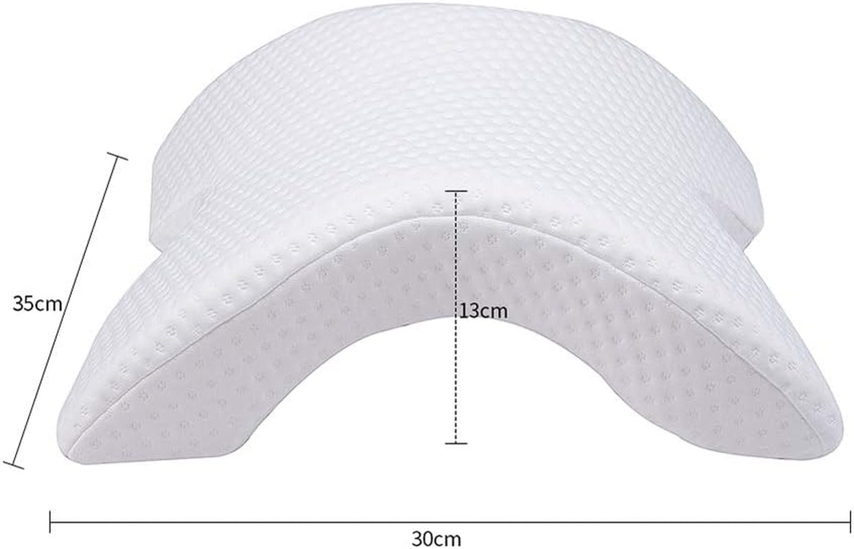 MINGZE Multifunctioneel traagschuimkussen Nekkussen Schuim, boog U-vormig nekkussen, langzaam rebound-slaapkussen Rebound-drukkussen, kussen IJszijde voor hand- en nekbescherming Cervicale orthopedische kussens Naty Shop