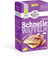 Demeter Bauck Hof Bio Dinkel Wafel, 200 G Mengsel voor bakken en koken Naty Shop 12 X 200 Gr