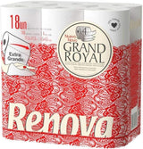 Renova Grand Royal toiletpapier, 18 Premium XXL rollen, 4 lagen, zacht en duurzaam