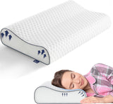 BedStory Memory Foam Kussen, in hoogte verstelbaar neksteunkussen, ergonomisch kussen, zijslaapkussen voor rug- en buikslapers (60x36x12/10cm)
