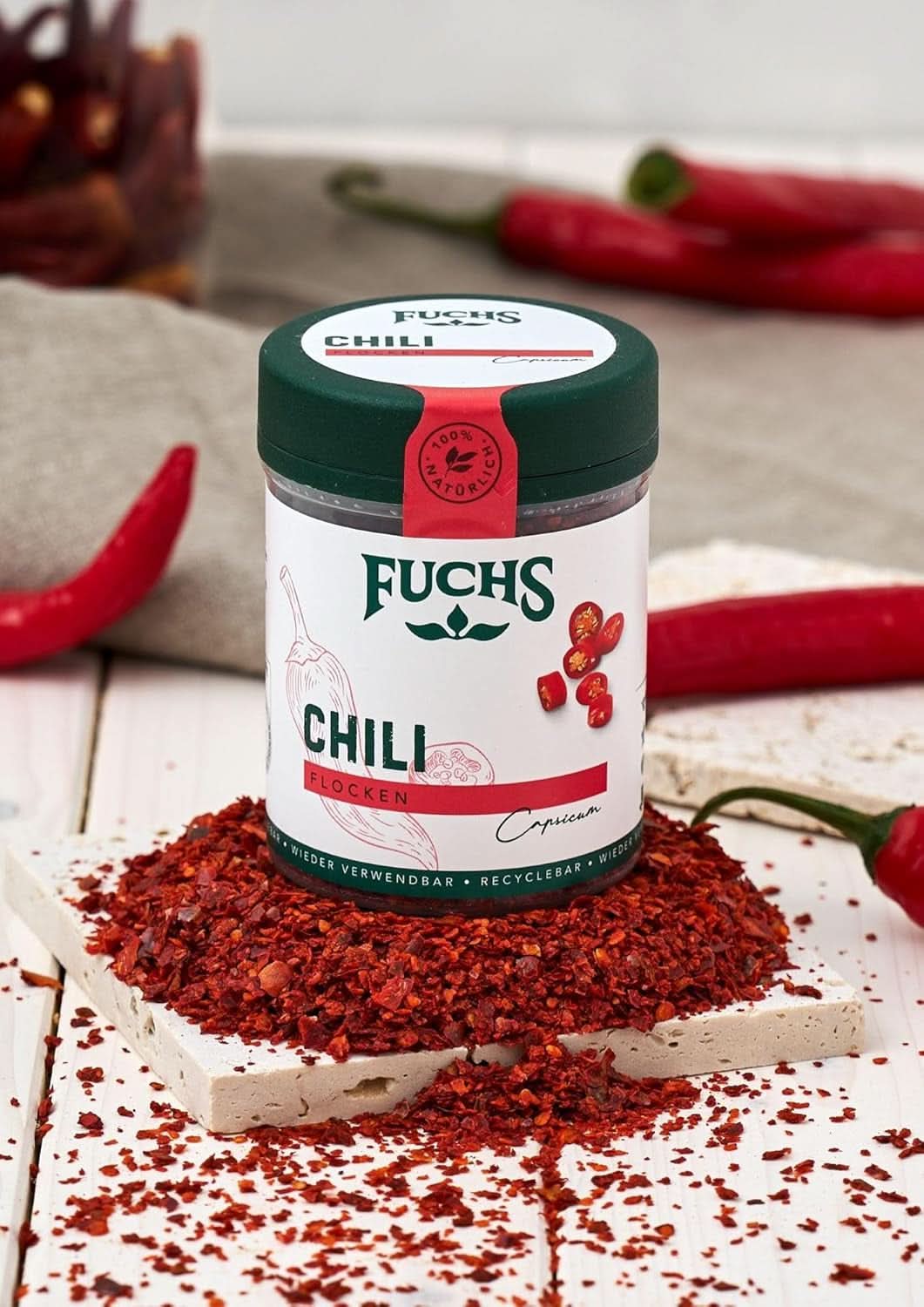 Fuchs Chilivlokken, 50 gram Specerijen Naty Shop