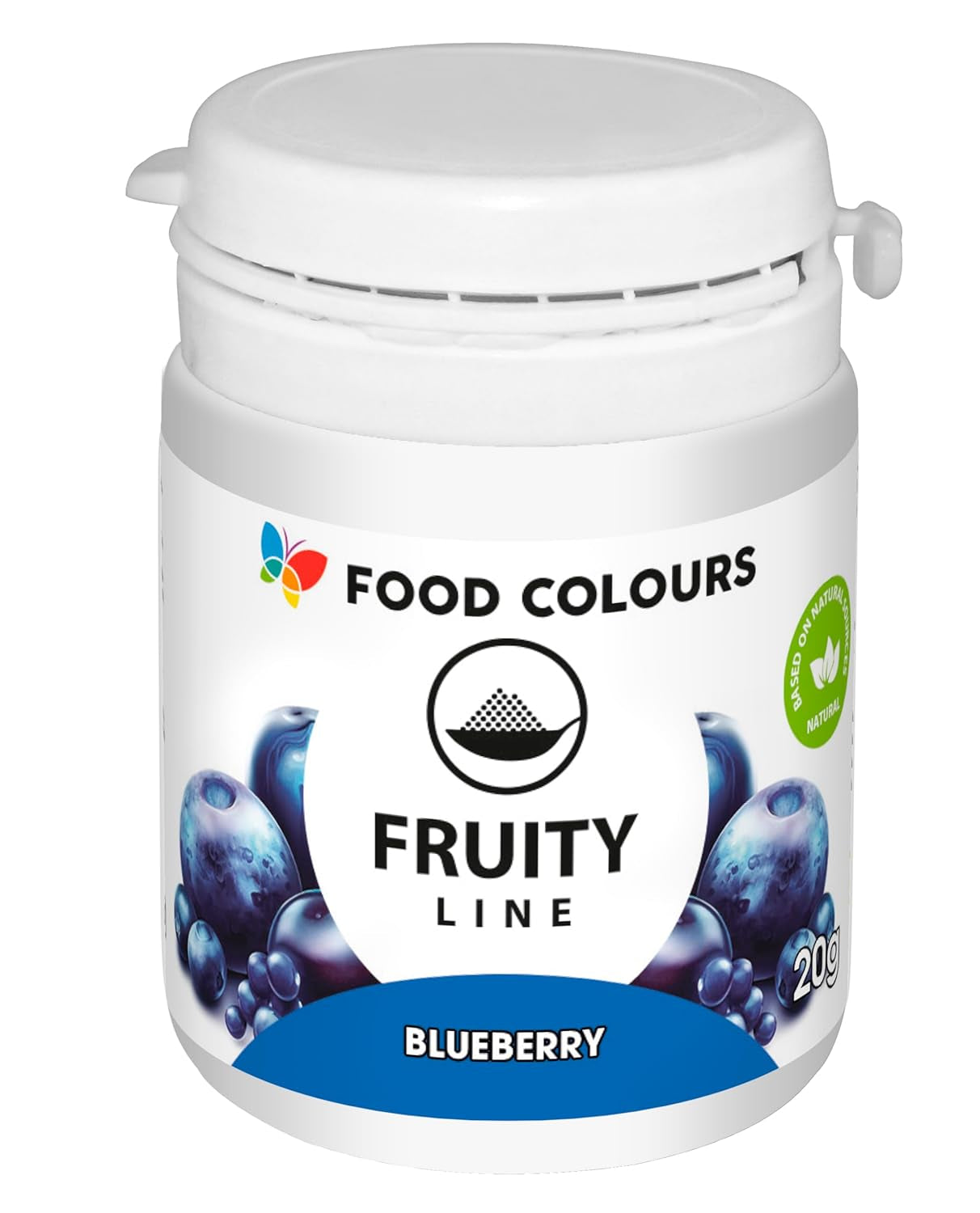 Kleurstofpoeder natuurlijke kleurstof Fruity Line BLUEBERRY 20G natuurlijke kleurstof voor crèmes glazuursponsdeeg in poedervorm kleurstof voor drankengelei