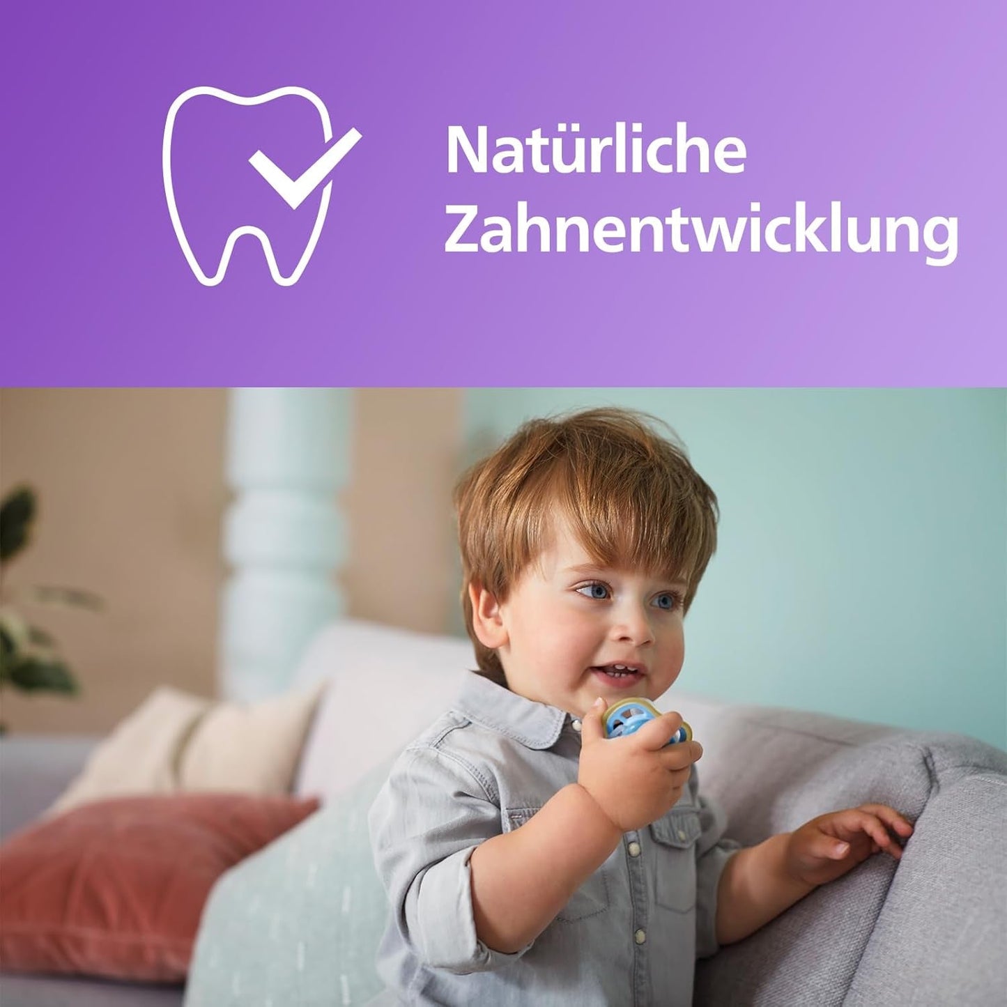 Philips AVENT ultra air Fopspenen - Lichte en ademende fopspenen voor baby's van 0-6 maanden, BPA-vrij, met draagtas als sterilisator, 2-pack, model SCF085/24