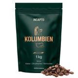 Incapto Spezialitäten-Kaffeebohnen | Colombiaanse single-oorsprong | Espresso 100% Arabica | Koffiespecialiteit 84 Punten SCA | Traditionele Geröstete Bohnenkaffee | Plantage Huila, Cadefihuila, 1kg