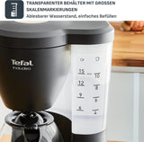 Tefal Incluo Filter-espressomachine, espressomachine Extreem eenvoudig in gebruik, geschikt voor rechts- en linkshandigen, automatische dekselopening, 1,25 l, 10 tot 15 kopjes, CM533811