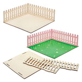 Baker Ross FN256 Mini Houten Tuinpoppenhuis - 1 Pack Kinderpoppenhuisset Knutselset