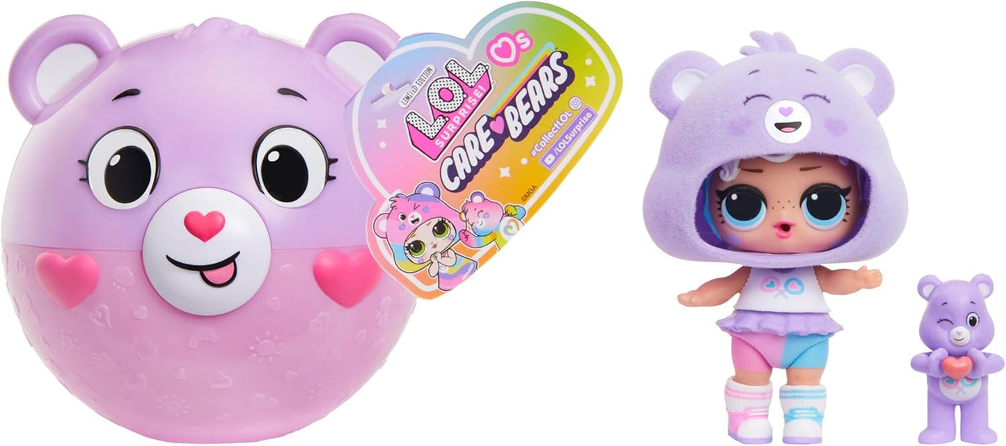 LOL Verrassing! Loves Care Bears Tots - Inclusief 1 pop met outfit en accessoires, teddybeerbal, verborgen verpakking, 6 verzamelpoppen