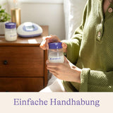 Lansinoh Muttermilchflaschen, 4 X 160 Ml - Zur Sicheren Muttermilch Austellungen - Neues Kompaktes Design Für Verbesserte Stabilität - Mit Stapelbarem Deckel Accessoires Voeding en borstvoeding Bebe Naty Shop