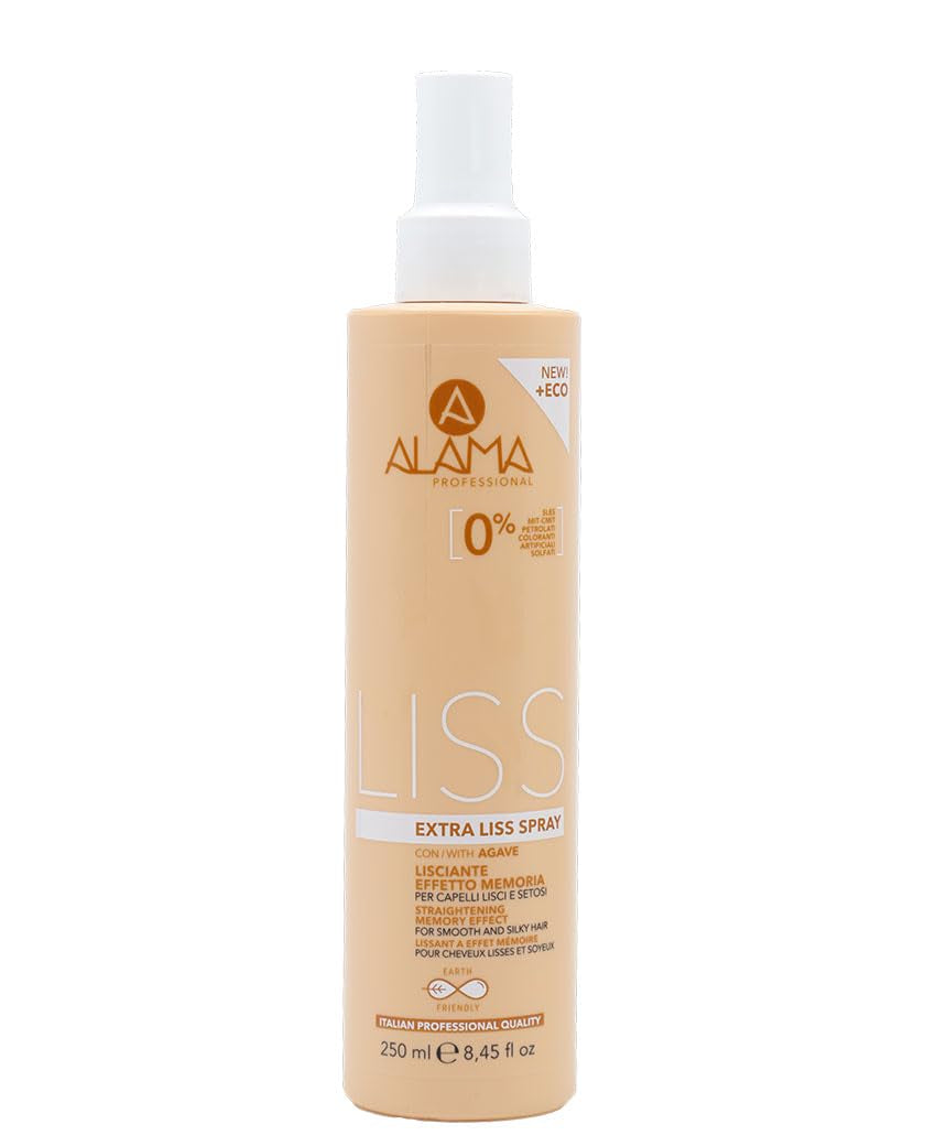 Alama Professional Alama Liss - Spray Lisciante Extra Liss Effetto Memoria Per Capelli Lisci, 250ml Haarontwarrende producten Naty Shop Standaard titel