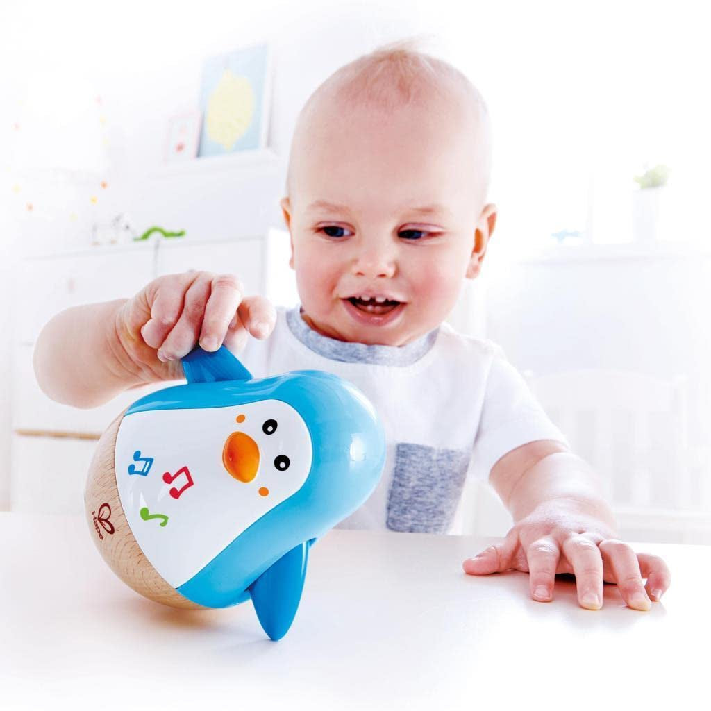 Baby Einstein Magic Touch muzikaal speelgoed met houten trommel, vanaf 6 maanden & Hape Penguin muzikale wobbler, kleurrijke wiebelende melodie, Roly-Poly speelgoed vanaf 6 maanden Bebe Toys Naty Shop