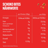 NEOH Chocolade Bites | Geen toegevoegde suiker, 100kcal per portie, knapperige stukjes met een romige hazelnoot- en cacaovulling, perfect voor afhaalmaaltijden of als mueslivervanger | Keto, koolhydraatarm | Verpakking van 3 x 29 g