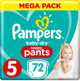 Pampers Baby-Dry luiers, maat 8, 43 luiers, vanaf 19 kg, Jumbo+ pak