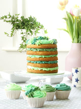 Sugarflair Pasta kleurstof, groen, set van 4, kleurstof voor pasta, fondant, marsepein, suikerpasta, botercrème en meer: ​​Ilex groen, lentegroen, sparrengroen, feestgroen - set van 4