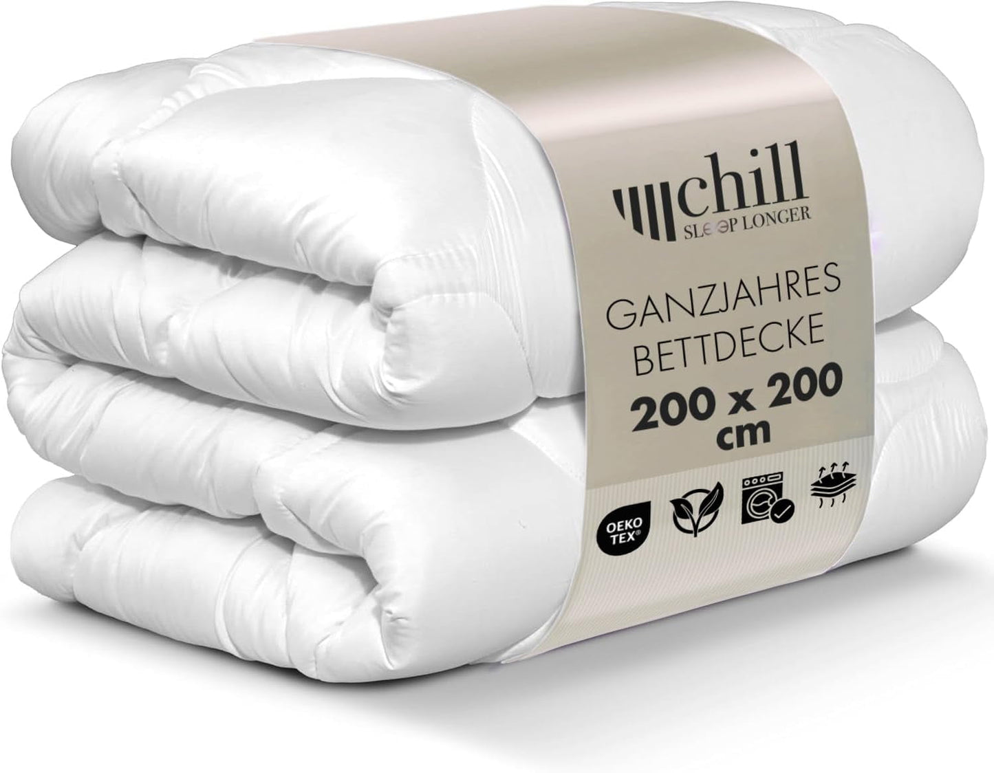 All Seasons Quilt 135X200 - Lichtgewicht 135X200 Quilt - Ademend en wasbaar en 100% veganistisch - Climate Mesh Quilt en Comfortband om te slapen - 800G Vulling Naty Shop Quilts en Quilts 200 X 200