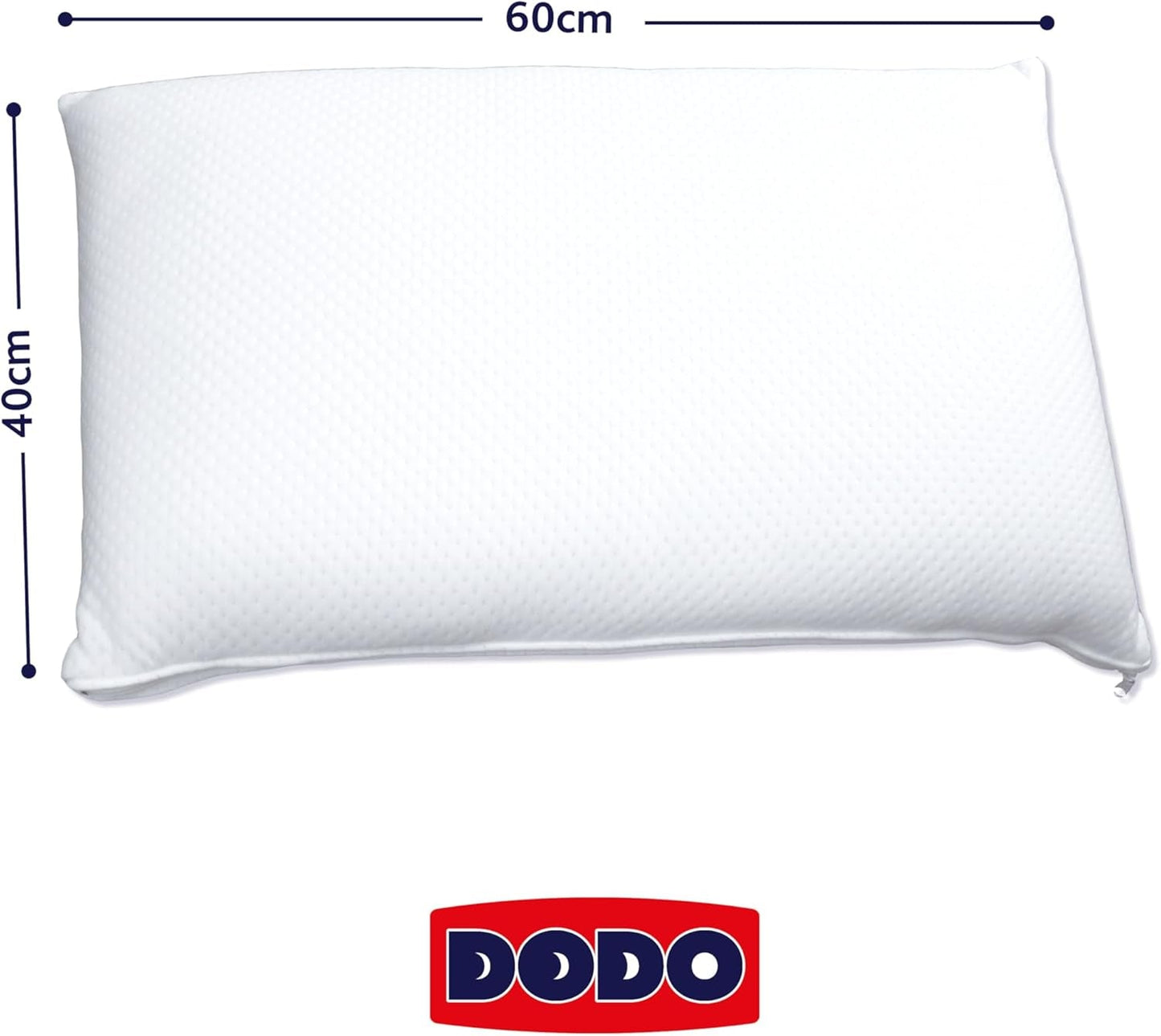 DODO kussen, visco-elastisch schuimblok, wit, 1 eenheid (veel van 1) Naty Shop standaardkussens